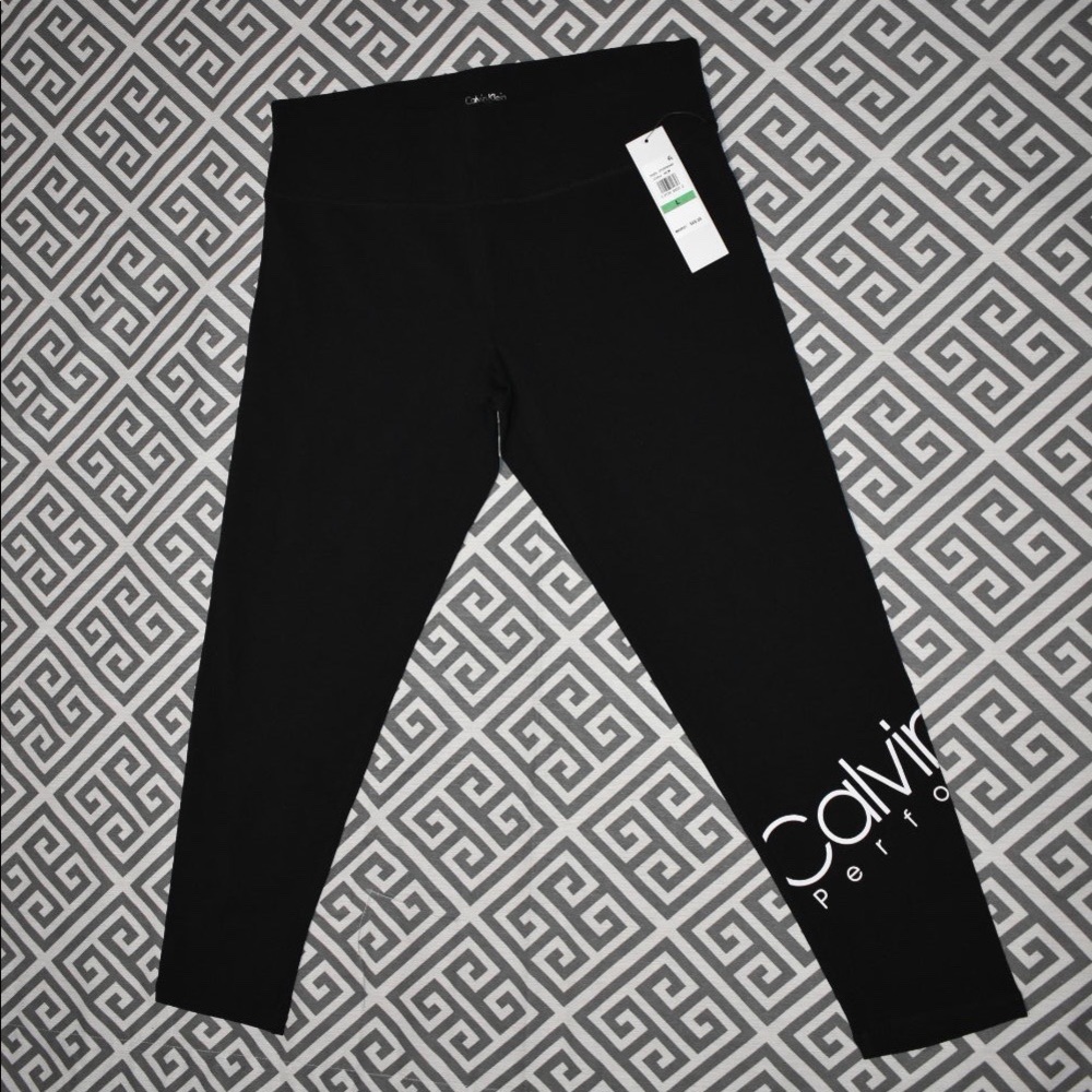 NEW Calvin Klein size L leggings capris